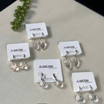 Amethyst Lot - Briolette Earring Set from Amezoni Crystals, front view