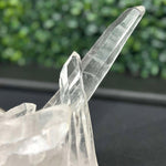 Close-up of Diamantina Quartz Cluster - 100% Natural Diamantina Laser Cluster with visible color and formation