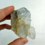 Close-up of Indicolite Blue Tourmaline Collections Raw Crystal with visible color and formation