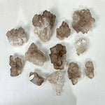 Raw Elestial Smoky Quartz Lot Raw Crystal from Amezoni Crystals, front view
