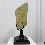 Natural Citrine and Golden Healer Inclusion With Stand