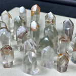 Close-up of Garden Quartz Tower - Premium Grade Phantom Garden Mini Tower with visible color and formation