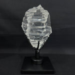 High Quality Semi Polished Faceted Lemurian Free Form With Stand