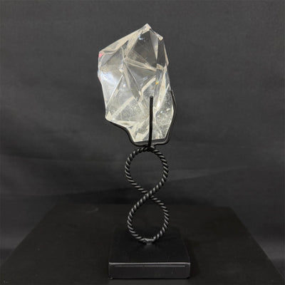 Lemurian Quartz Free Form - Phantom Faceted Lemurian Free Form With Stans from Amezoni Crystals, front view