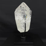 Lemurian Quartz Free Form - Rainbow Lemurian Free Form With Stand shown for scale and natural variation