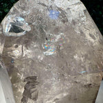 Close-up of XL Smoky Quartz Tower with visible color and formation
