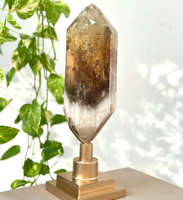 Natural Citrine Point with Stand - Wholesale