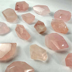 Rose Quartz Free Form from Amezoni Crystals, front view