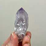 Close-up of Amethyst Mini Points with visible color and formation