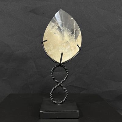 Rainbow Chlorite Faceted Free Form With Stand