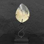 Rainbow Chlorite Faceted Free Form With Stand