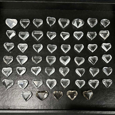 Mini Faceted Hearts for Jewellery - Wholesale