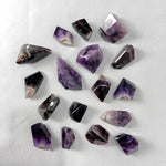 Side view of Trapiche Amethyst Chevron Free Form Wholesale showing natural crystal details