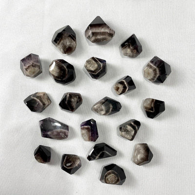 Amethyst Dark Trapiche Free Form from Amezoni Crystals, front view