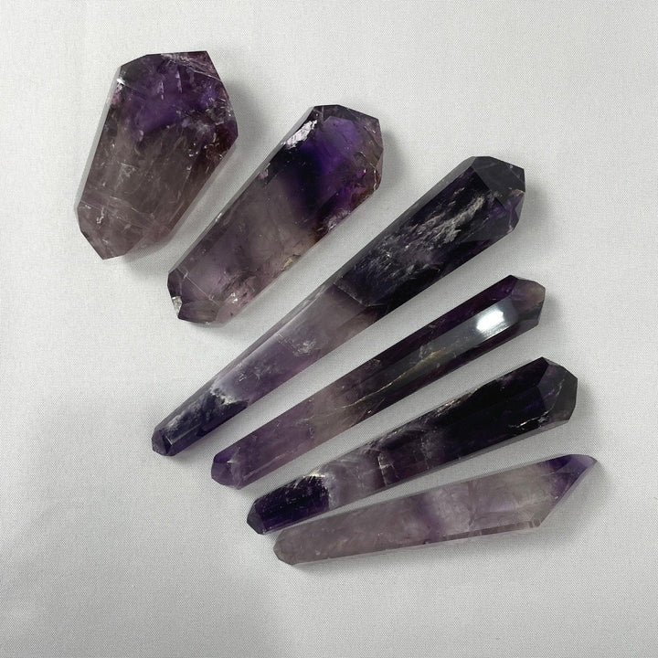 AMETHYST DOUBLE TERMINATED LOT - Amezoni Crystals Wholesale