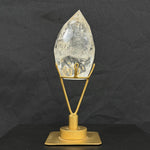 Rainbow Faceted Lemurian With Stand