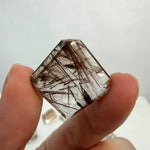 Rutile Quartz Free Form - High Quality Rutilated Free Form With Holes product image with natural crystal details