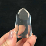 Close-up of Lemurian Quartz Tower - Top Quality Lemurian Towers with visible color and formation