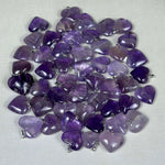Amethyst Hearts Pendants Lot
