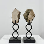 High Quality Smoky Rutilated Garden Quartz Slice