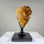 High Quality Golden Healer Faceted Heart With Stand