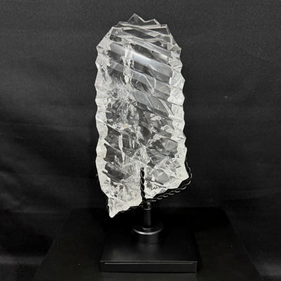 High Quality Faceted Lemurian With Stand