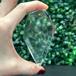 Premium Grade Lemurian Quartz Free Form shown for scale and natural variation