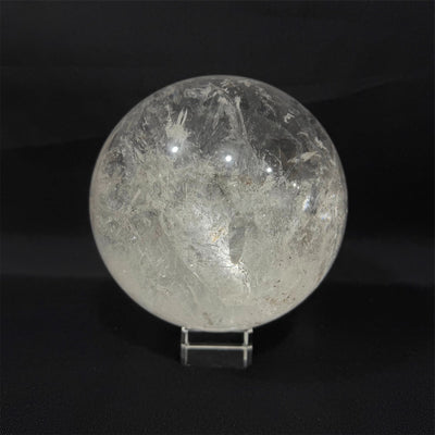 Lemurian Quartz Sphere from Amezoni Crystals, front view