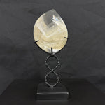 Rainbow Chlorite Faceted Free Form With Stand