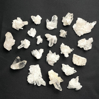Clear Quartz Cluster - 1kg Lot from Amezoni Crystals, front view