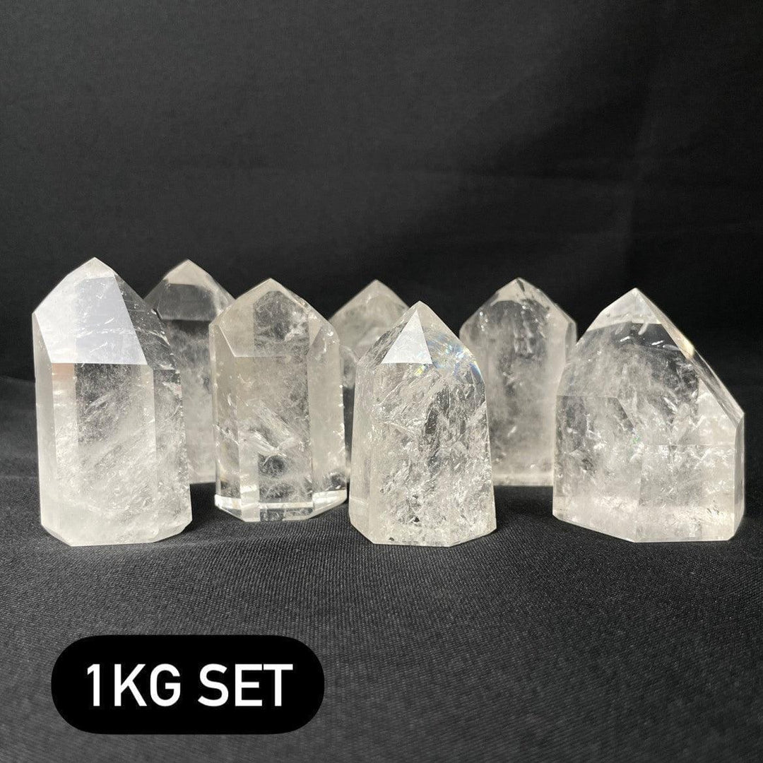 CLEAR QUARTZ TOWER SET - Amezoni Crystals Wholesale