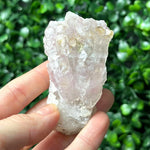 Rose Quartz Raw Crystal - Pink Canga Collections shown for scale and natural variation