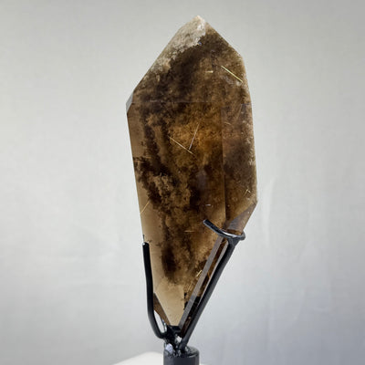 Rutilated Garden Smoky Quartz With Stand