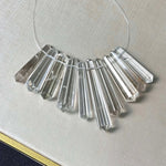 Clear Quartz Mini Vogel - Drilled for Jewelry from Amezoni Crystals, front view