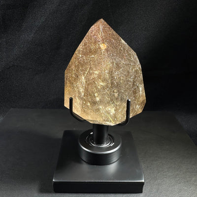High Quality Smoky Rutile with Stand