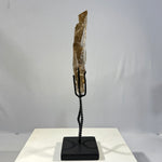 High Quality Smoky Rutile Faceted With Stand
