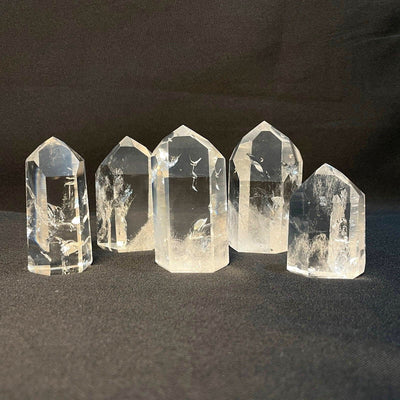 Clear Quartz Tower High Quality - Wholesale Bulk from Amezoni Crystals, front view