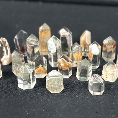 Garden Quartz Tower - Premium Grade Phantom Garden Mini Tower from Amezoni Crystals, front view