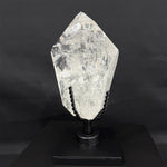 Close-up of Lemurian Quartz Free Form - Rainbow Lemurian Free Form With Stand with visible color and formation