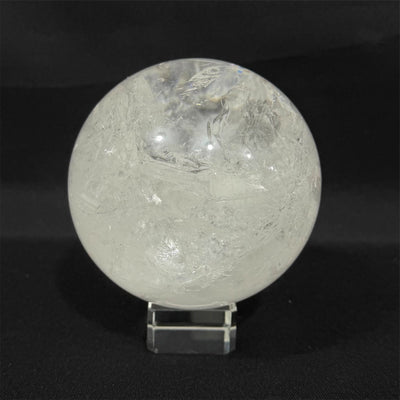 Lemurian Quartz Sphere from Amezoni Crystals, front view