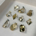 HQ Citrine Free Form Pendants - 10 pcs Lot