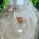 Rutilated Smoky Quartz with Stand Display Piece shown for scale and natural variation