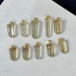 HQ Citrine Towers Pendants - 10 pcs Lot product image with natural crystal details