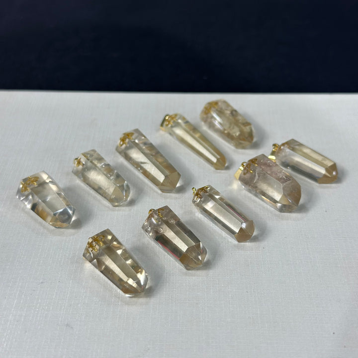 HQ Citrine Towers Pendats - 10 pcs Lot