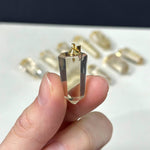 Close-up of HQ Citrine Towers Pendants - 10 pcs Lot with visible color and formation