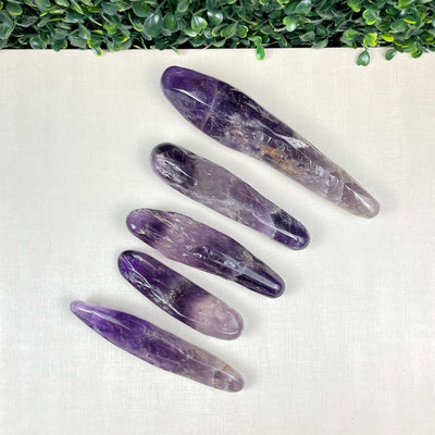 Polished Amethyst Wand - Wholesale Bulk Lot from Amezoni Crystals, front view