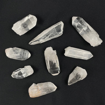 Lemurian Quartz Points - 1kg Lot from Amezoni Crystals, front view
