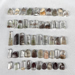 Side view of Mini Colorful Garden Quartz Towers - 50pcs Lot showing natural crystal details