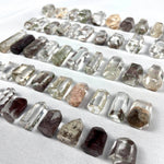 Mini Colorful Garden Quartz Towers - 50pcs Lot from Amezoni Crystals, front view
