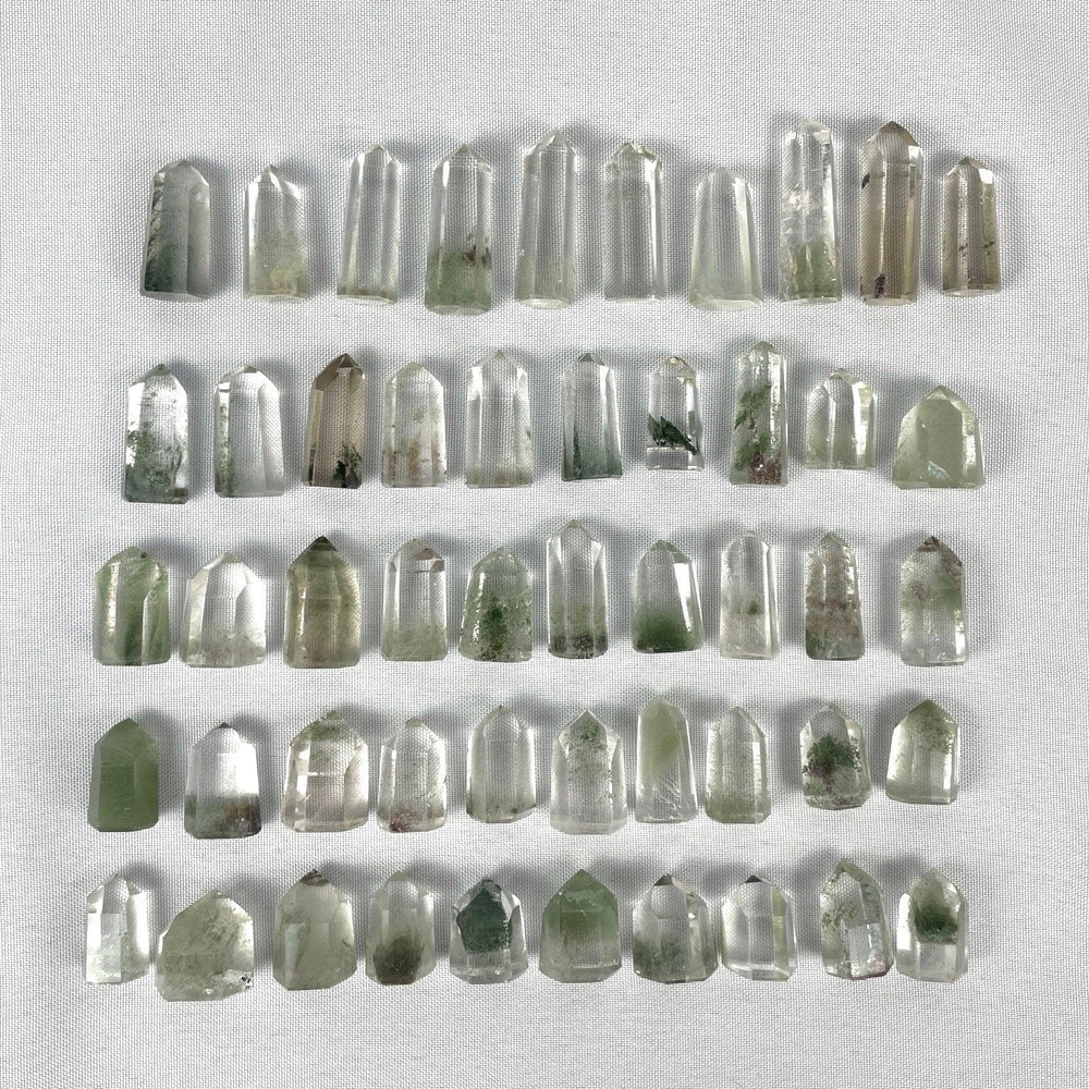 MINI GREEN GARDEN QUARTZ TOWERS LOT - Amezoni Crystals Wholesale